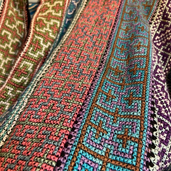 Embroidered Reversible Zip Jacket with Indigo Block Print & Stitchwork - Picture 9 of 12